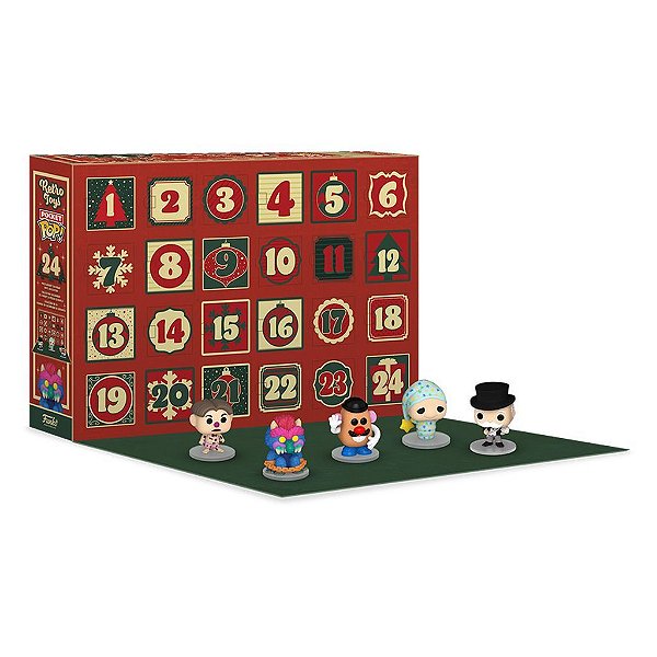 Funko Pop Pocket Calendar Advent Retro Toys - 2024 24Pcs #81222 Vinil 9,5 cm Oficial Funko