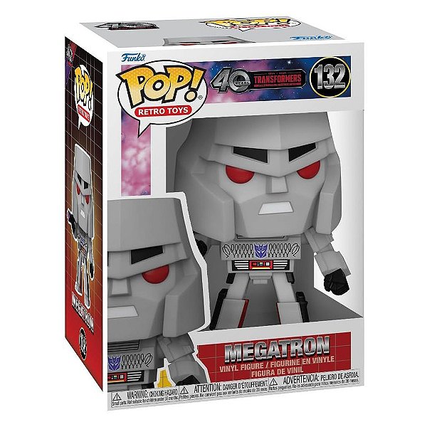 Funko Pop Transformers - 40Th Megatron #132 Vinil 9,5 cm Oficial Funko