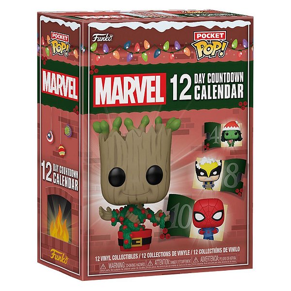 Funko Pop Pocket Calendar Marvel 12 - Day Contdown #80990 Vinil 9,5 cm Oficial Funko