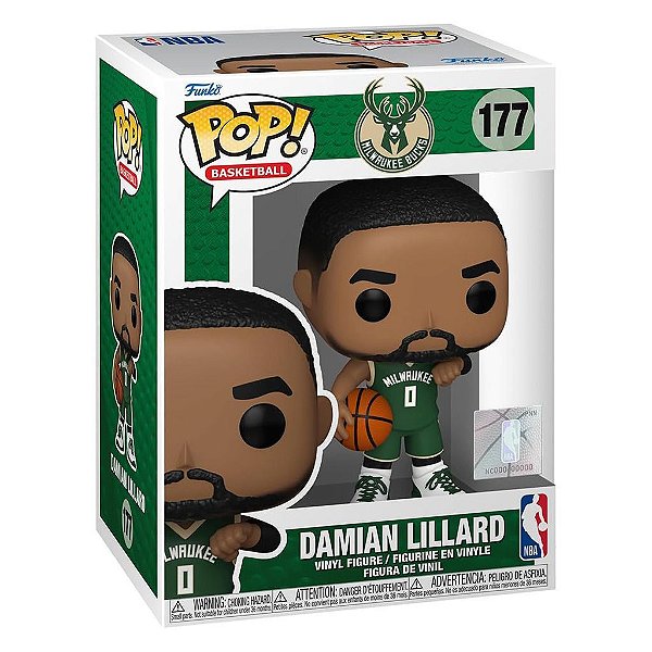 Boneco Funko Pop NBA Bucks - Damian Lillard #177