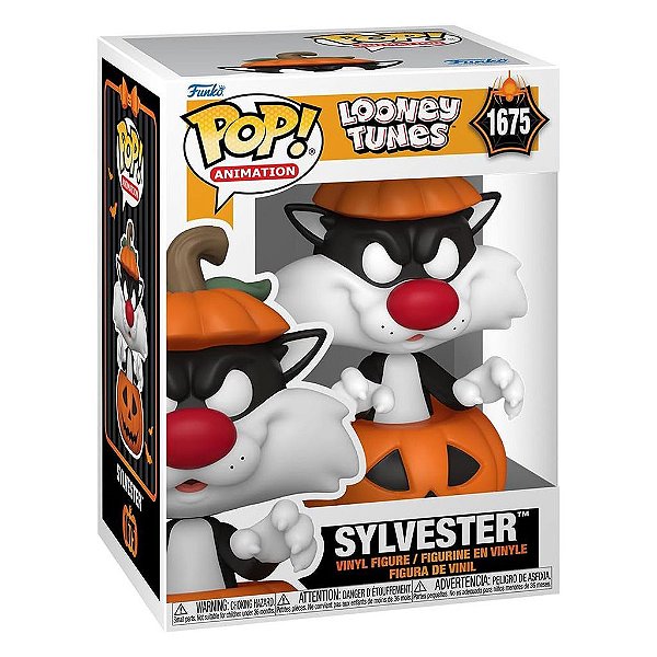 Boneco Funko Pop Looney Tunes Halloween - Sylvester W/pumpkin #1675