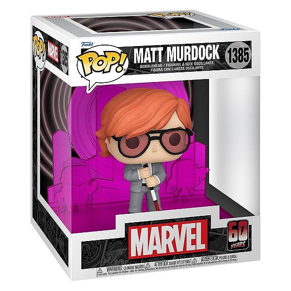 Boneco Funko Pop Daredevil 60th Matt - Murdock W/radar #1385
