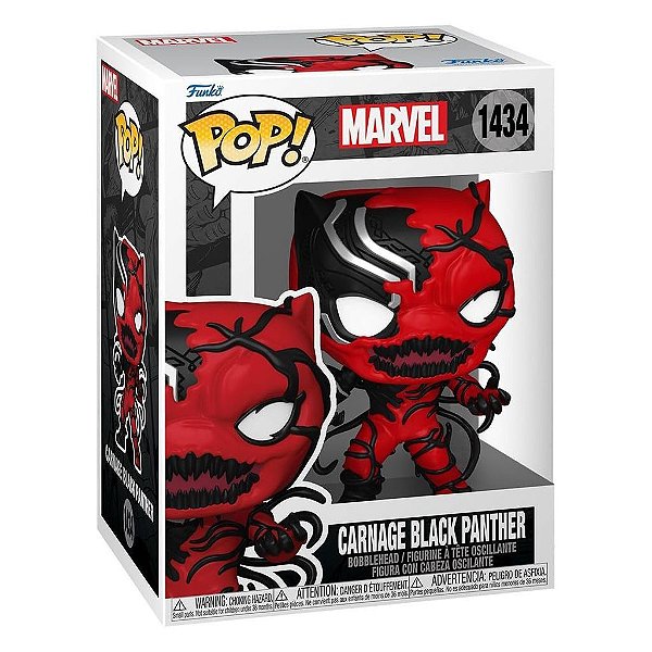 Boneco Funko Pop Marvel Carnageized - Black Panther #1434