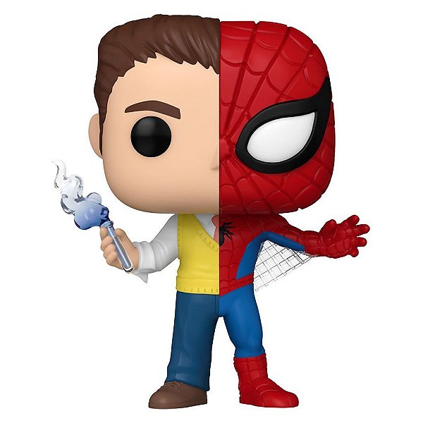 Boneco Funko Pop Marvel Split - Spider-man/peter Parker #1432