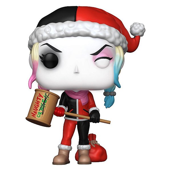 Funko Pop Heroes Dc Holiday - Harley Quinn #529 Vinil 9,5 cm Oficial Funko