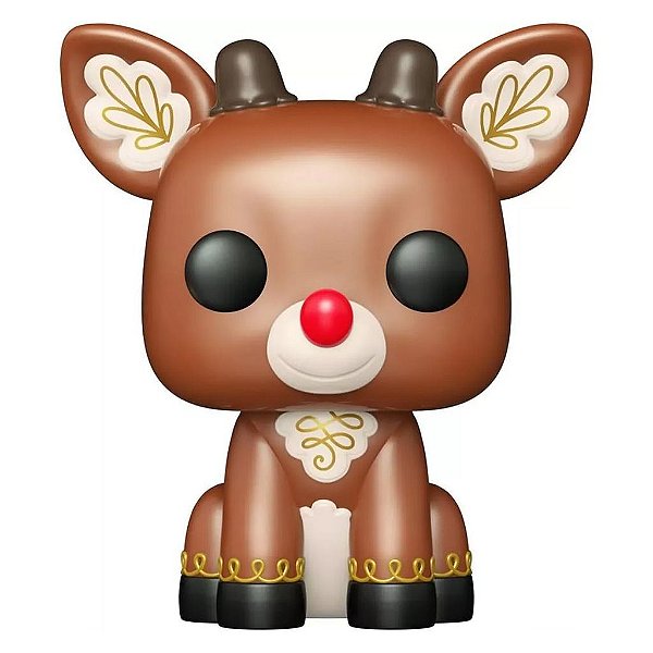Funko Pop Rudolph The Red Nosed Reindeer - 60Th Rudolph #1858 Vinil 9,5 cm Oficial Funko