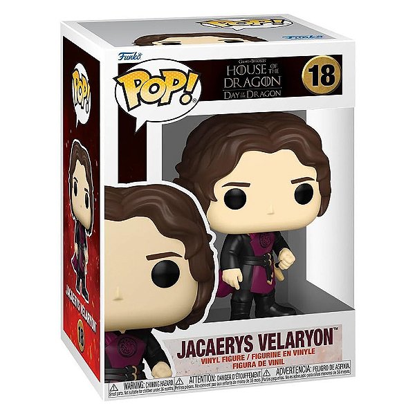 Funko Pop Game Of Thrones House The Dragon 3 - Jacaerys Velaryon #18 Vinil 9,5 cm Oficial Funko