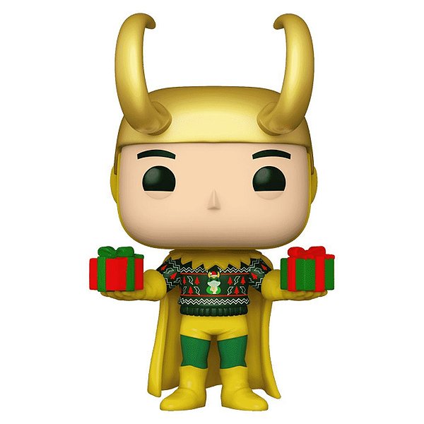 Funko Pop Marvel Holiday - Loki W/Sweater #1322 Vinil 9,5 cm Oficial Funko