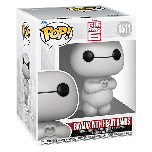 Funko Pop Big Hero 6 Baymax - W/Heart Hands #1511 Vinil 9,5 cm Oficial Funko