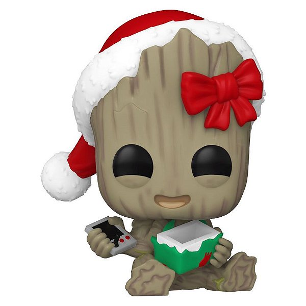 Funko Pop Marvel Holiday - Groot Gamebreaker #1440 Vinil 9,5 cm Oficial Funko