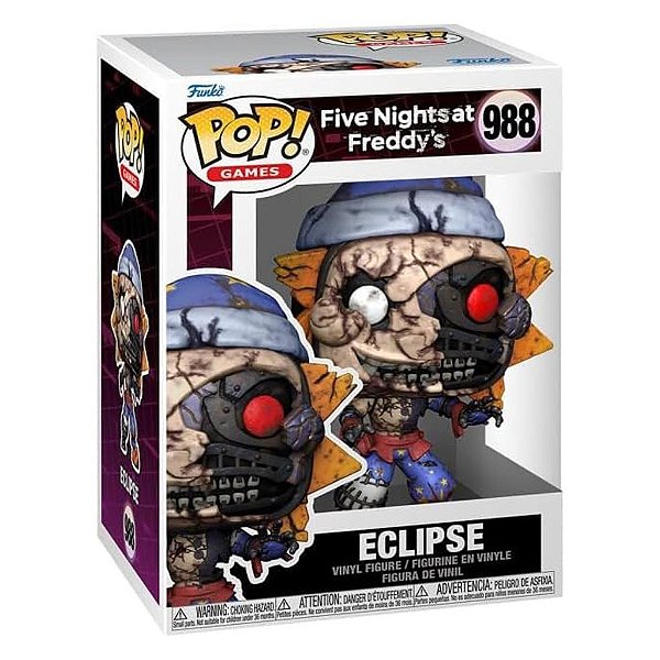 Funko Pop Five Nigths Freddy Ruin - Ruined Eclipse #988 Vinil 9,5 cm Oficial Funko