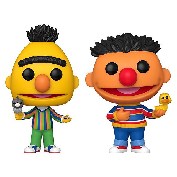 Funko Pop Sesame Street Bert & - Ernie 2Pack (Temporada 3) #82870 Vinil 9,5 cm Oficial Funko