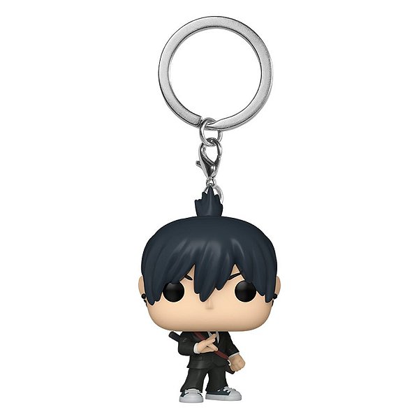 Funko Pop Keychain Chainsaw Man - Aki Hayakawa #83633 Vinil 9,5 cm Oficial Funko