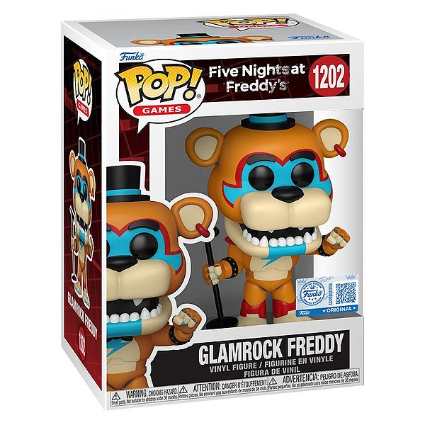 Boneco Funko Pop Five Nigths Freddy - Glamrock Freddy #1202