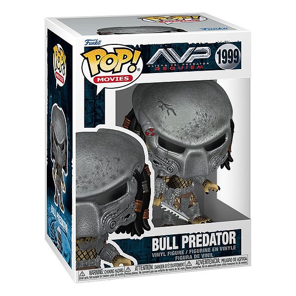 Boneco Funko Pop Alien Vs. Predator Requiem - Bull Predattor #1999