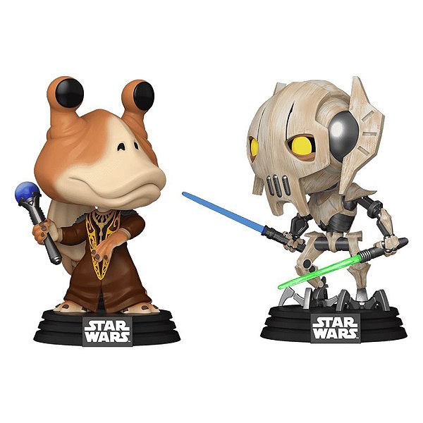 Boneco Funko Pop Star Wars Clone Wars 2 Jar Jar Binks - Vs.general 2pack #76862