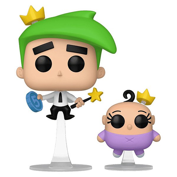 Funko Pop The Fairly Oddparents Cosmo - & Poof #1691 Vinil 9,5 cm Oficial Funko