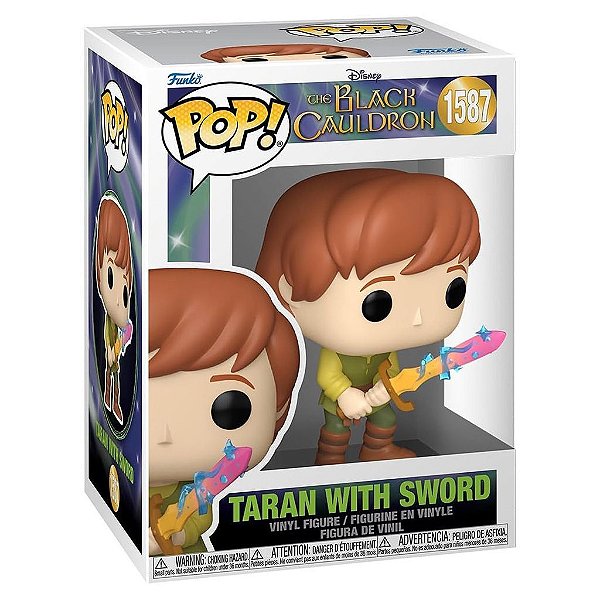 Funko Pop Disney The Black Caudron - Taran W/Sword #1587 Vinil 9,5 cm Oficial Funko