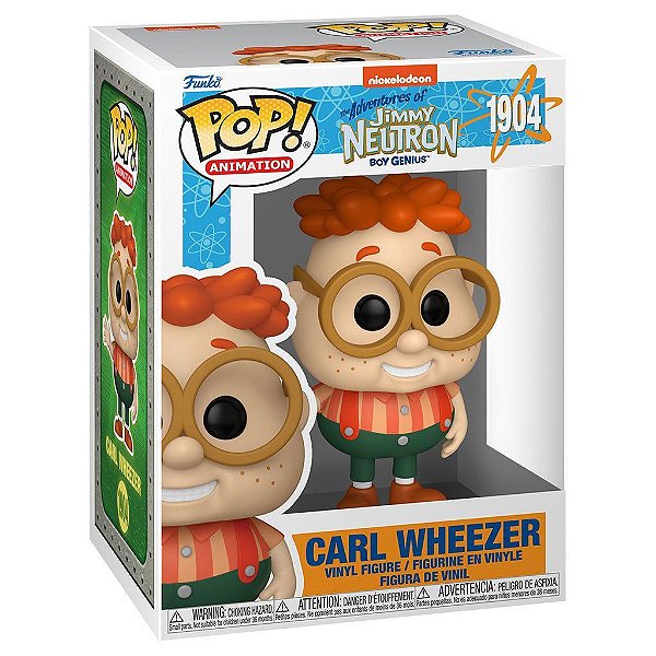 Funko Pop Nickelodeon Jimmy - Neutron Carl #1904 Vinil 9,5 cm Oficial Funko