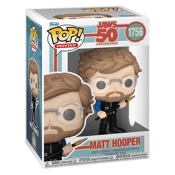 Funko Pop Jaws - Matt Hooper (Temporada 3) #1756 Vinil 9,5 cm Oficial Funko