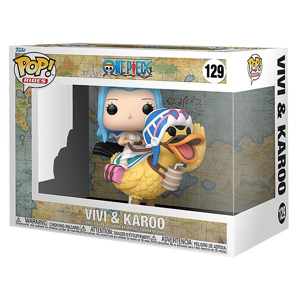 Funko Pop One Piece 4 Vivi - & Karoo #129 Vinil 9,5 cm Oficial Funko