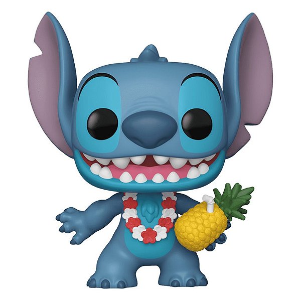 Funko Pop Disney Lilo Stitch - Stitch Luau #1567 Vinil 9,5 cm Oficial Funko