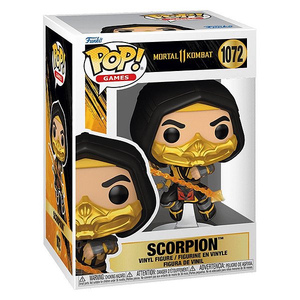 Funko Pop Mortal Kombat - 11 Scorpion #1072 Vinil 9,5 cm Oficial Funko