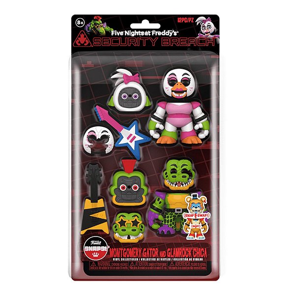 Funko Pop Funko Snaps Fnaf Five Nights At Freddys Gator Glamrock Chica Vinil 9,5 cm Oficial Funko
