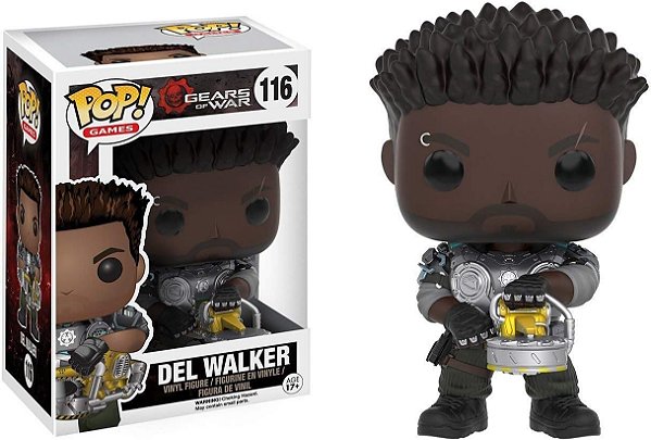Funko Pop Games Gears Of War Del Walker #116 Vinil 9,5 cm Oficial Funko