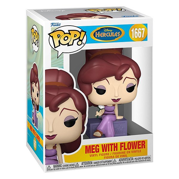 Funko Pop Disney Hercules - Meg W/Flower (Temporada 4) #1667 Vinil 9,5 cm Oficial Funko