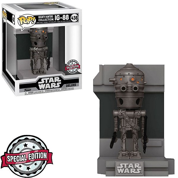 Funko Pop Star Wars Bounty - Hunters Ig-88 #438 Vinil 9,5 cm Oficial Funko