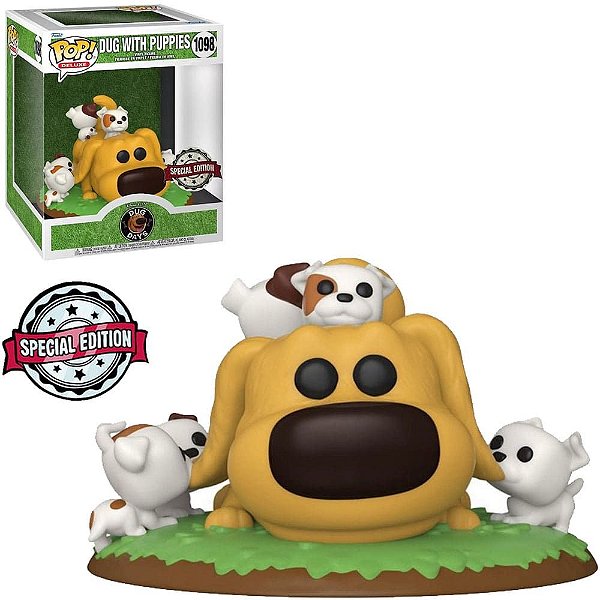 Funko Pop Disney Dug Days - Dug W/Puppies #1098 Vinil 9,5 cm Oficial Funko