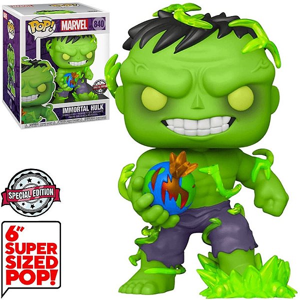 Funko Pop Marvel - Hulk Immortal #840 Vinil 9,5 cm Oficial Funko