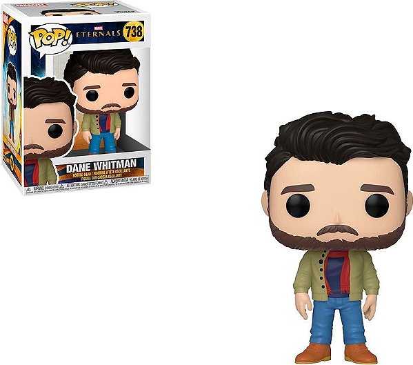 Funko Pop Marvel Eternals - Dane Whitman #738 Vinil 9,5 cm Oficial Funko