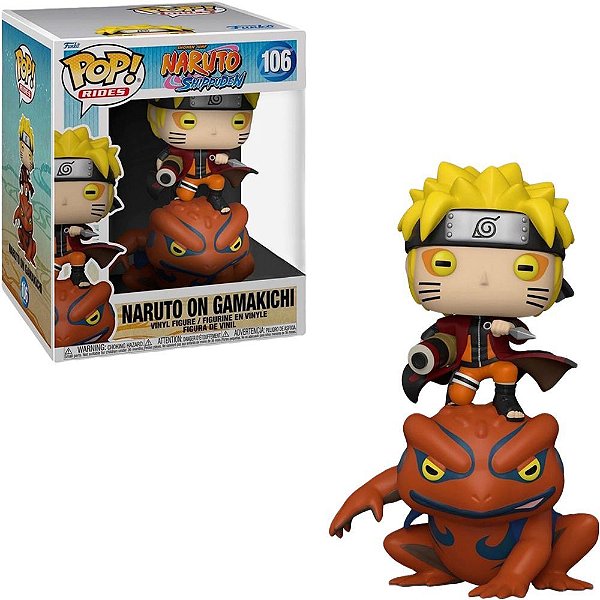 Funko Pop Naruto Naruto - On Gamakichi #106 Vinil 9,5 cm Oficial Funko
