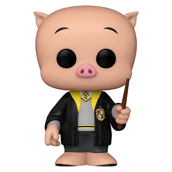 Funko Pop Wb 100Th Porky - Pig Hufflepuff #1337 Vinil 9,5 cm Oficial Funko