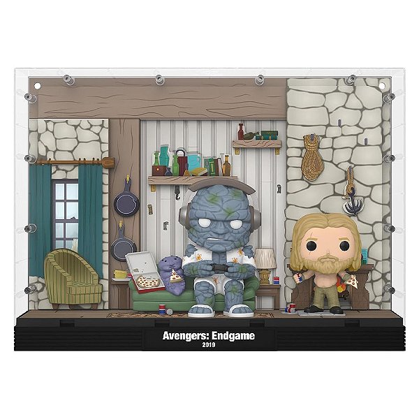 Funko Pop Marvel Avengers Endgame Dlx Moment - Miek/Korg/Thor 05 #70914 Vinil 9,5 cm Oficial Funko