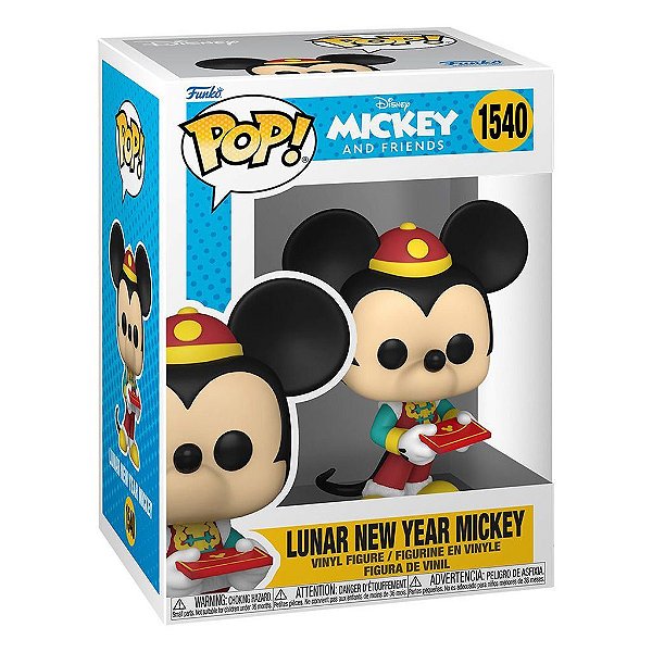Funko Pop Disney Mickey And Friends Mickey Lunar - New Year #1540 Vinil 9,5 cm Oficial Funko