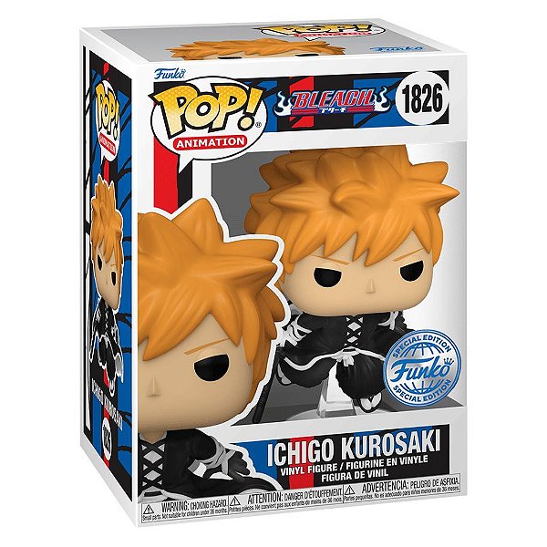 Funko Pop Anime Bleach - Ichigo Attack #1826 Vinil 9,5 cm Oficial Funko