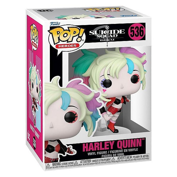 Funko Pop Heroes Suicide Isekai - Harley Quinn #536 Vinil 9,5 cm Oficial Funko
