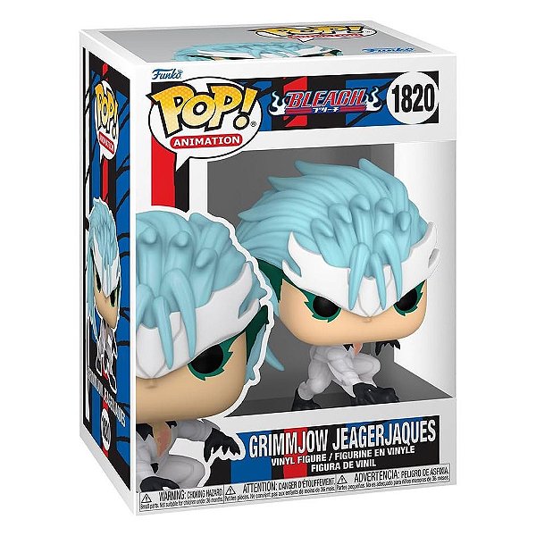 Funko Pop Anime Bleach Grimmjow - Jeager Jaques #1820 Vinil 9,5 cm Oficial Funko