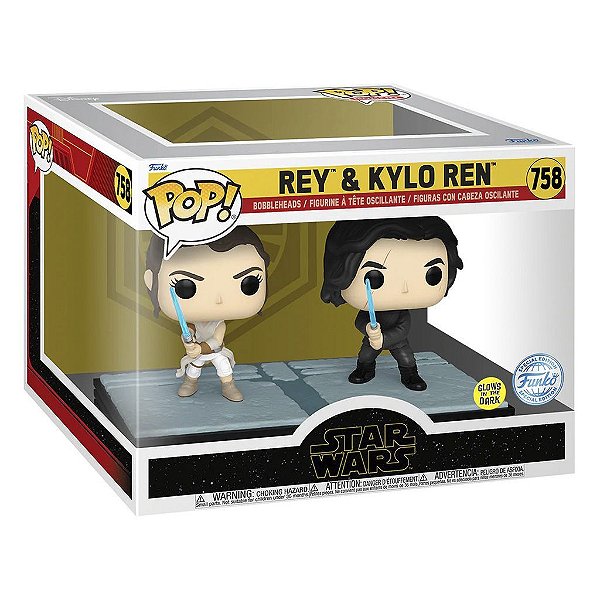 Funko Pop Star Wars Rey & - Kilo Ren #758 Vinil 9,5 cm Oficial Funko
