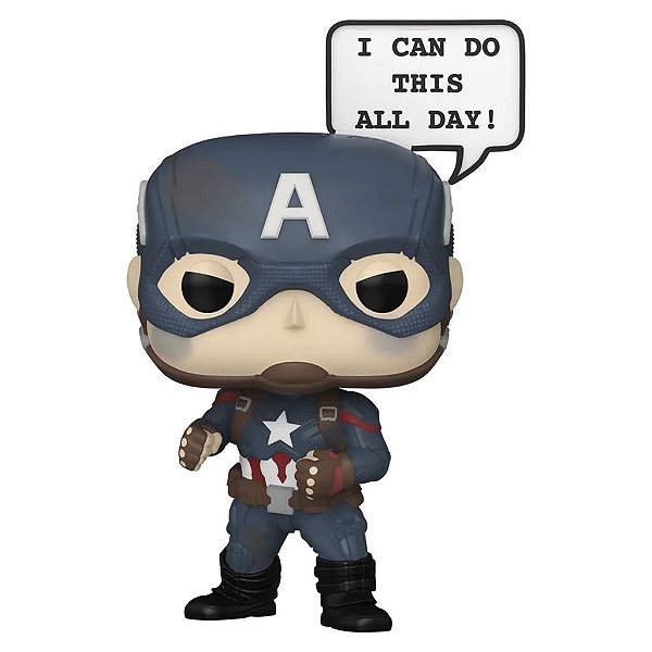 Funko Pop Marvel Infinity Saga - Captain America #1480 Vinil 9,5 cm Oficial Funko
