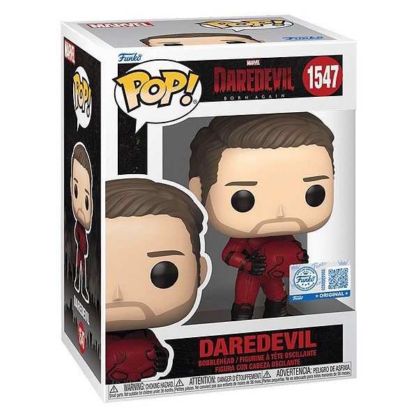 Funko Pop Marvel Daredevil Born Again - Daredevil Unmasked #1547 Vinil 9,5 cm Oficial Funko