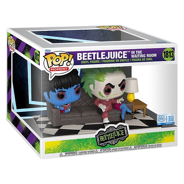 Funko Pop Beetlejuice Beetle Juice - Waiting Room #1813 Vinil 9,5 cm Oficial Funko