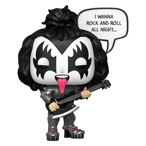 Funko Pop Rocks Kiss Sayings - The Demon #471 Vinil 9,5 cm Oficial Funko
