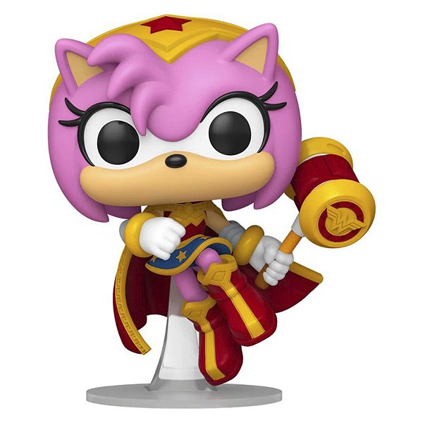 Funko Pop Sonic Amy As - Wonder Woman #595 Vinil 9,5 cm Oficial Funko