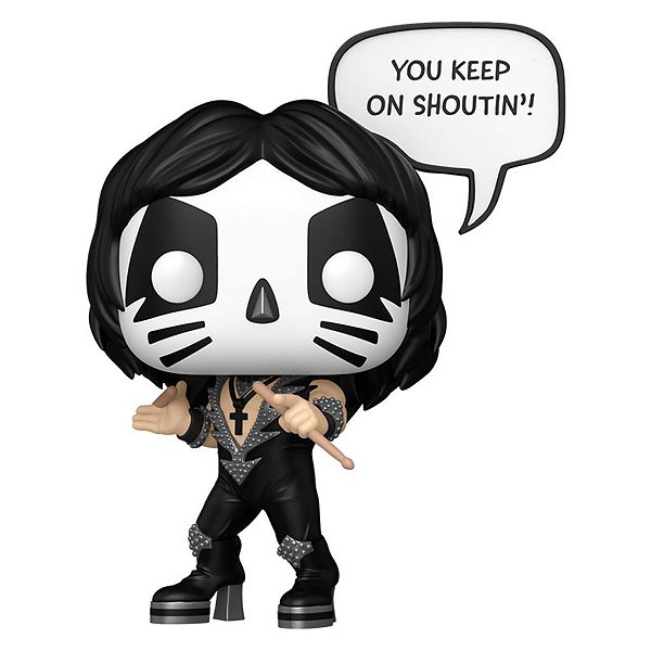 Funko Pop Rocks Kiss Sayings - The Catman #474 Vinil 9,5 cm Oficial Funko