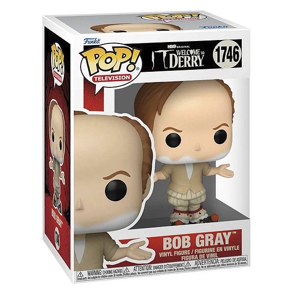 Funko Pop It Welcome To Derry - Bob Gray #1746 Vinil 9,5 cm Oficial Funko