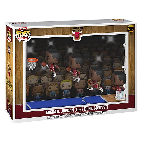 Funko Pop Nba Chicago Michael Jordan - Dunk Contest #209 Vinil 9,5 cm Oficial Funko